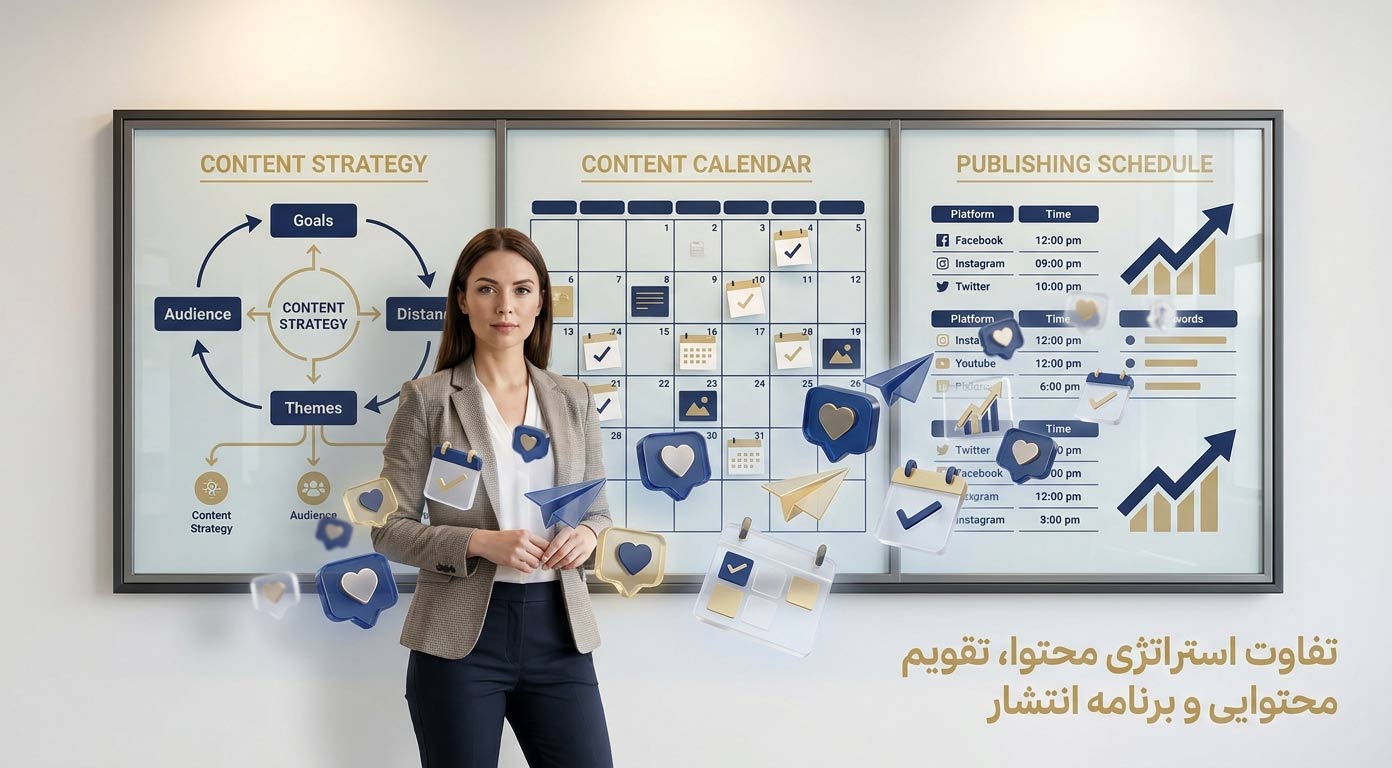 تفاوت استراتژی محتوا، تقویم محتوایی و برنامه انتشار